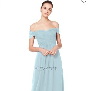 Bill Levkoff Bridesmaid Dress #7071 Pale Blue Sz10